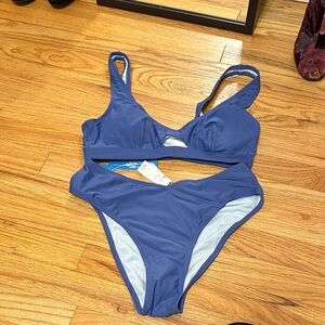 Cupshe Blue Bikini Set